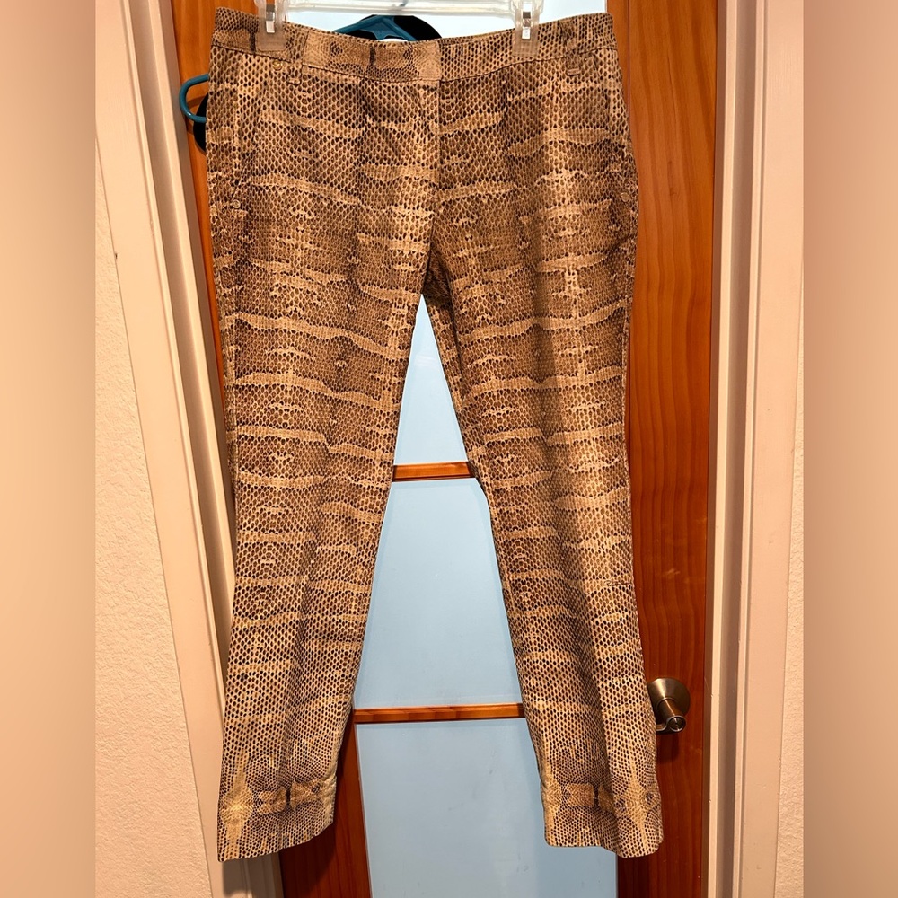 Roberto Cavalli Snake Print Trousers Size IT 44 US 8